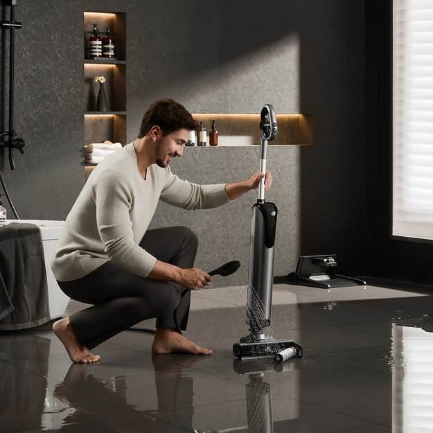UWANT D700 Upright Vacuum Cleaner with Mopping Function and Charging Station - Gray 13