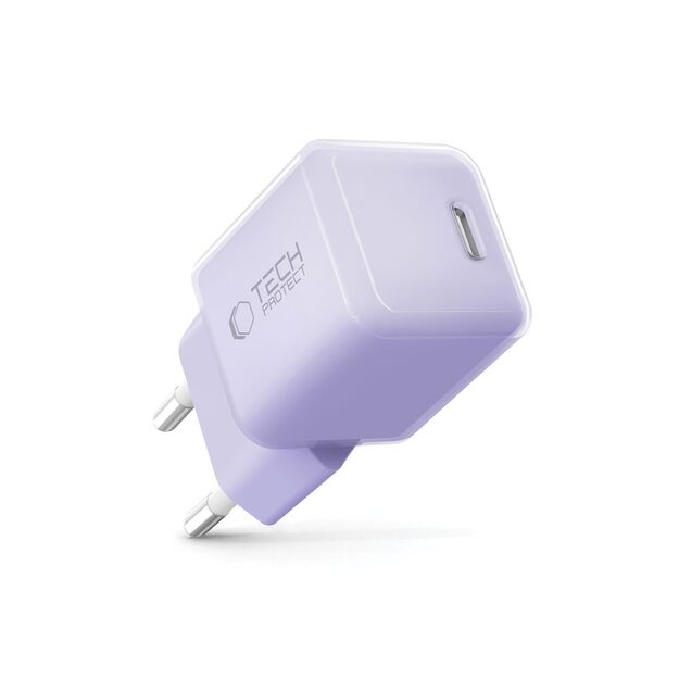 Tech-Protect NCM25 USB-C PD 25W Wall Charger - Purple 5