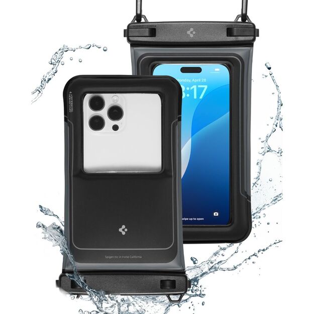 Spigen A611P 2-pack waterproof case - matte black 1