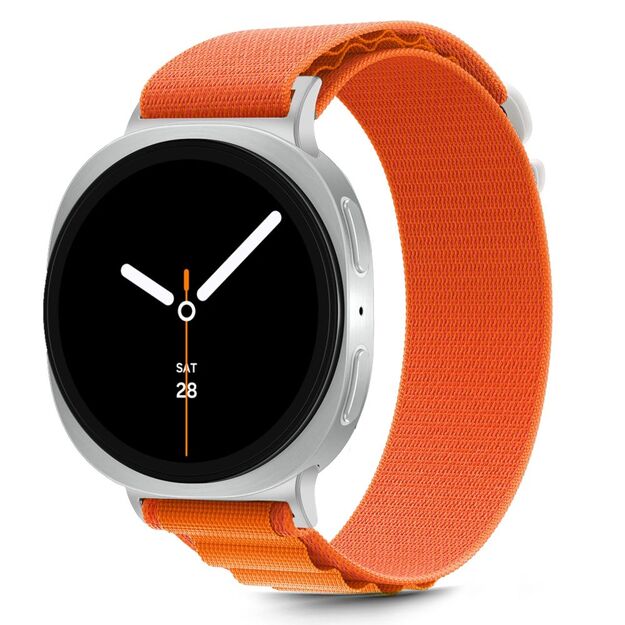 Tech-Protect Nylon Stripe Strap for Samsung Galaxy Watch 40/44/46 mm - Orange 2