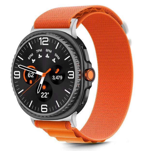 Tech-Protect Nylon Stripe Strap for Samsung Galaxy Watch 40/44/46 mm - Orange 1