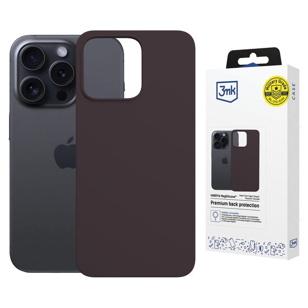 3mk Hardy MagSilicone Case for iPhone 14 Pro Max - Purple