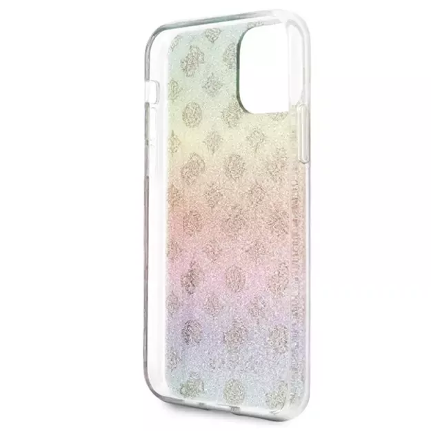 Guess GUHCN58PEOML iPhone 11 Pro multicolor hard case Iridescent 4G Peony 3