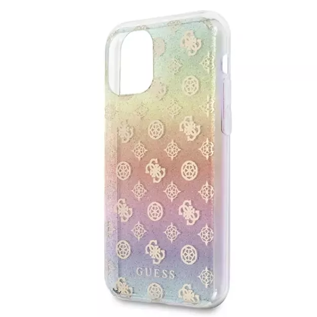 Guess GUHCN58PEOML iPhone 11 Pro multicolor hard case Iridescent 4G Peony 2