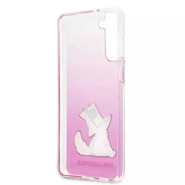 Karl Lagerfeld KLHCS21MCFNRCPI S21+ G996 hardcase różowy/pink Choupette Fun 13