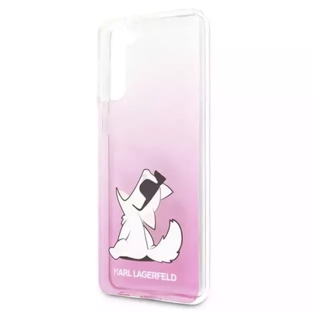 Karl Lagerfeld KLHCS21MCFNRCPI S21+ G996 hardcase różowy/pink Choupette Fun 12