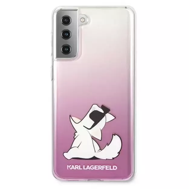 Karl Lagerfeld KLHCS21MCFNRCPI S21+ G996 hardcase różowy/pink Choupette Fun 9