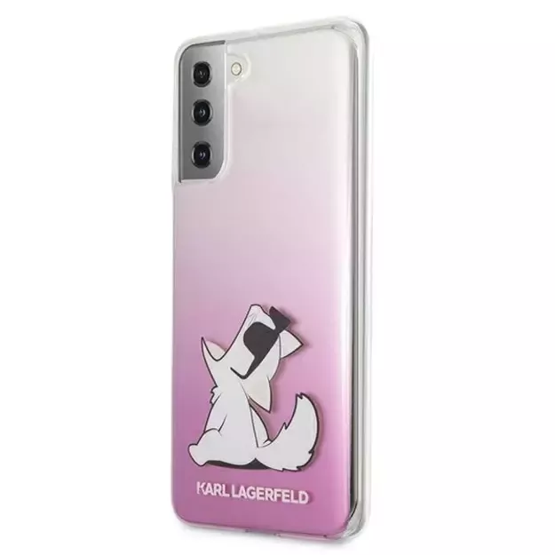 Karl Lagerfeld KLHCS21MCFNRCPI S21+ G996 hardcase różowy/pink Choupette Fun 8
