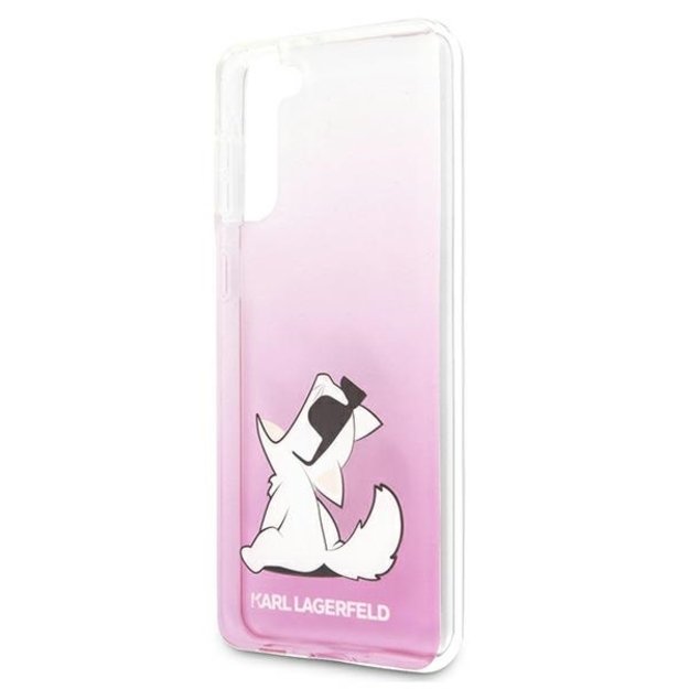 Karl Lagerfeld KLHCS21MCFNRCPI S21+ G996 hardcase różowy/pink Choupette Fun 5