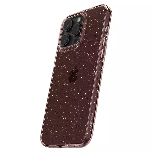 Spigen Liquid Crystal Glitter iPhone 15 Pro Case - Pink/Clear 16