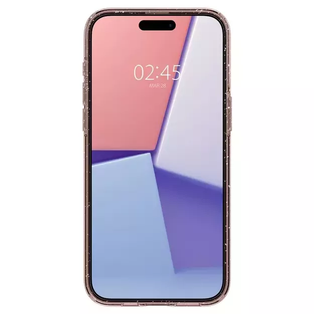 Spigen Liquid Crystal Glitter iPhone 15 Pro Case - Pink/Clear 4
