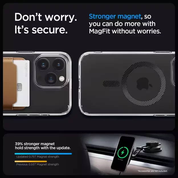 Spigen Ultra Hybrid Mag Case with MagSafe for iPhone 15 Pro Max - Gray 26