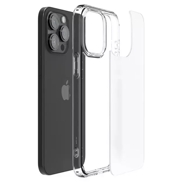 Spigen Ultra Hybrid Case for iPhone 15 Pro Max - Clear Matte 25