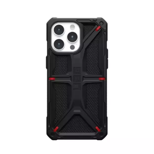 UAG Monarch case for iPhone 15 Pro Max - black kevlar