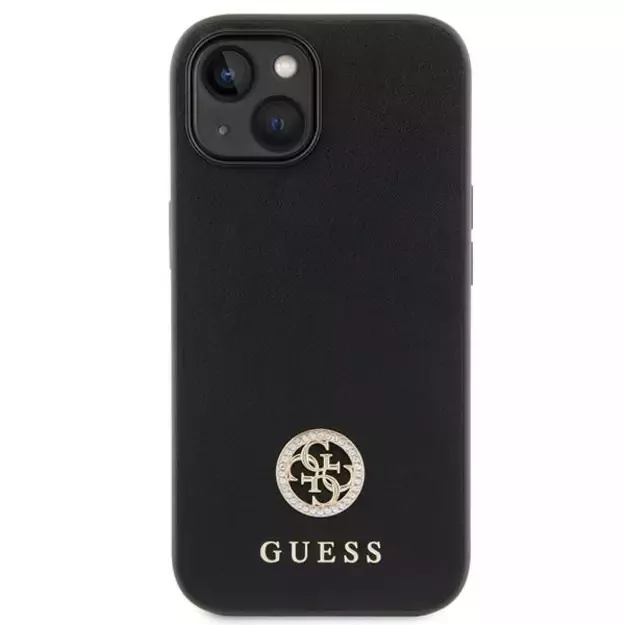 Guess GUHCP15MPS4DGPK iPhone 15 Plus 6.7&quot  black/black hardcase Strass Metal Logo 12