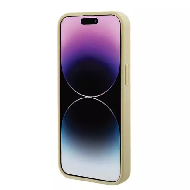 Guess GUHMP15MPSAHMCB iPhone 15 Plus 6.7&quot  gold/gold hardcase Saffiano MagSafe 7