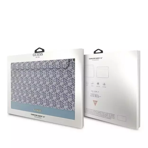 Guess GCube Stripes case for a 16&quot  laptop - blue 3