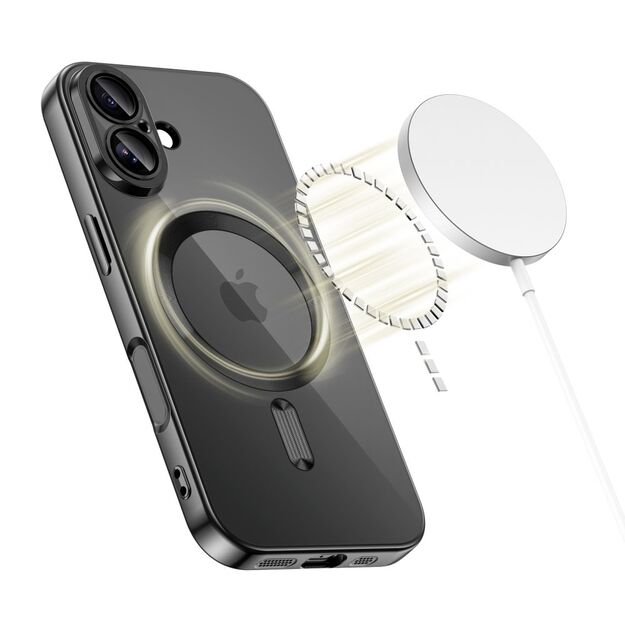 Tech-Protect MagFlex MagSafe Case for iPhone 17 - Clear Black 1