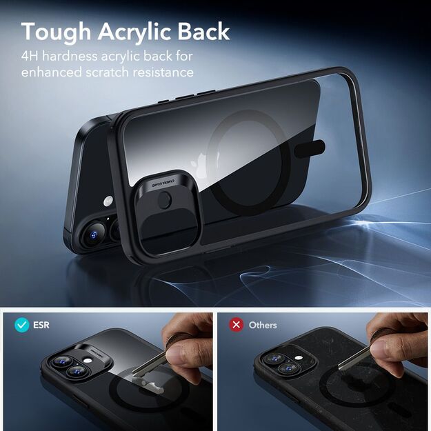ESR Classic Hybrid MagSafe + Tempered Glass Set for iPhone 17 - Clear Black 6