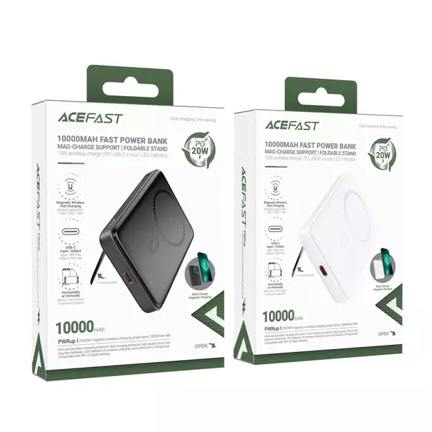 Acefast M6 PD 20W 10000mAh Inductive Powerbank + Cable - White 4