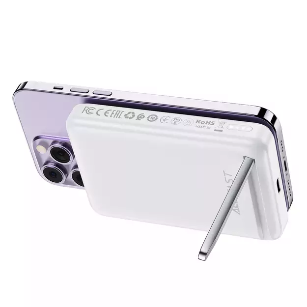 Acefast M6 PD 20W 10000mAh Inductive Powerbank + Cable - White 1