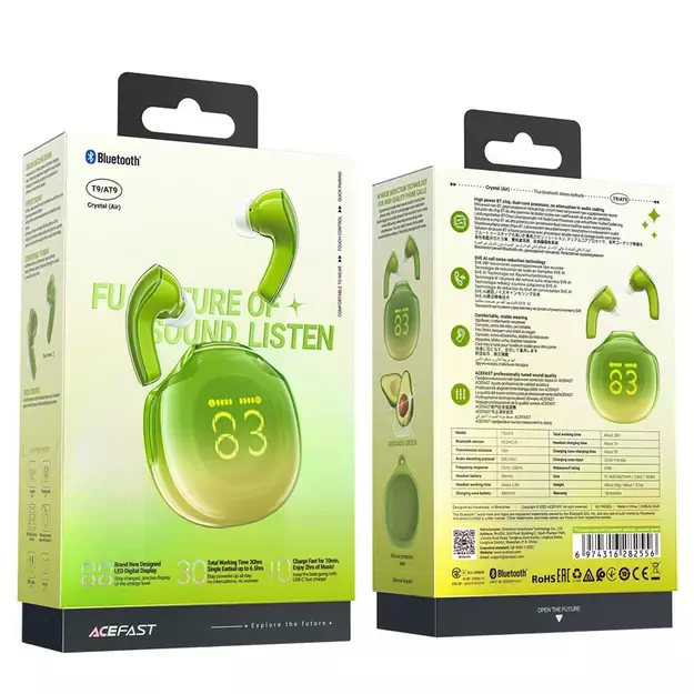 Acefast T9 Bluetooth 5.3 in-ear wireless headphones - green 14