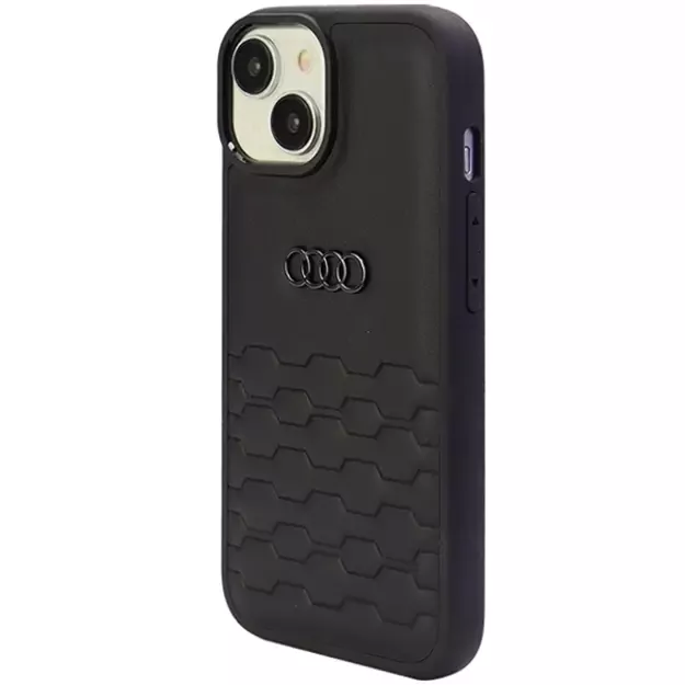 Audi GT Synthetic Leather case for iPhone 15 Plus - black 5
