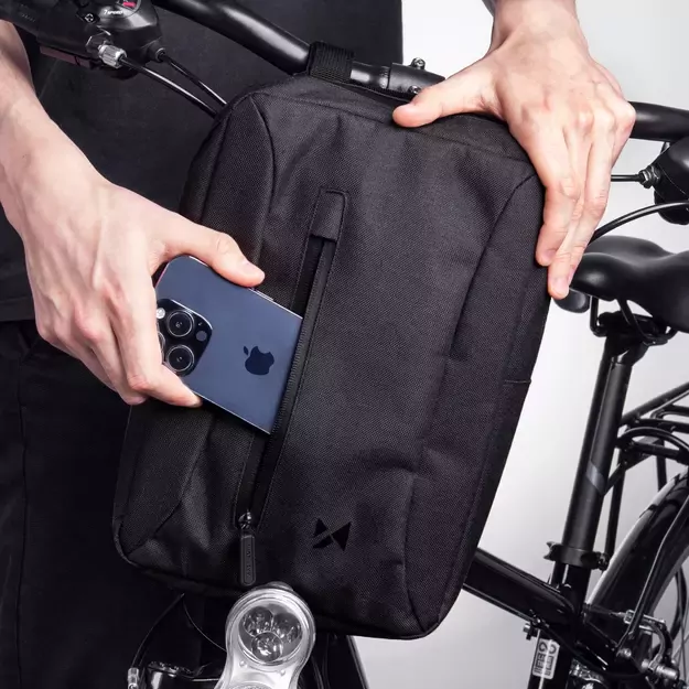Wozinsky bicycle bag for handlebars - gray 8