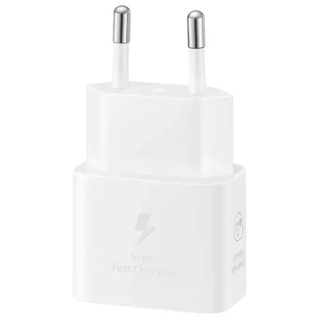 Samsung EP-T2510XWEGEU 25W SFC GaN wall charger with USB-C cable - white 2