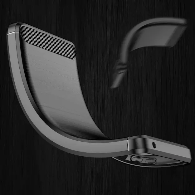 Carbon Case flexible case cover Xiaomi Redmi Note 11 Pro+ 5G (China) / 11 Pro 5G (China) / Mi11i HyperCharge / Poco X4 NFC black 8