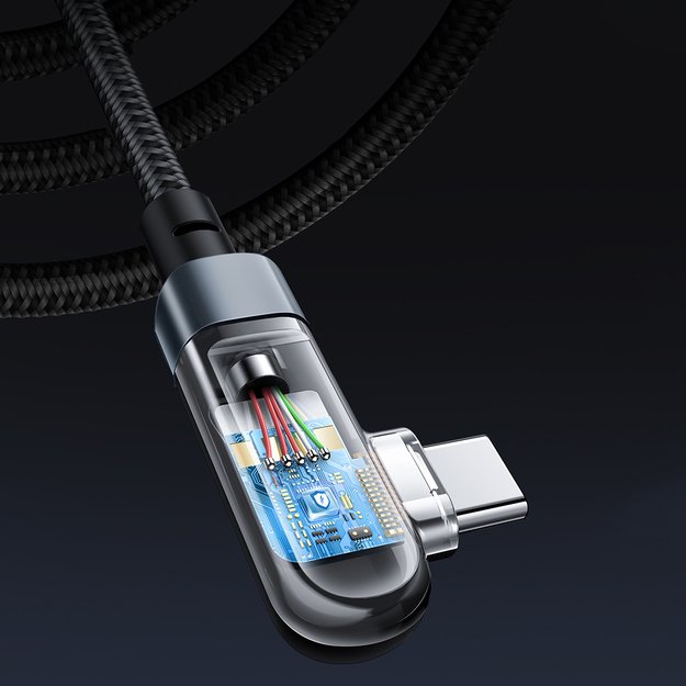 Acefast C5-03 Black USB-C - USB-C PD QC cable 100W 5A 480Mb/s 2m - black 19
