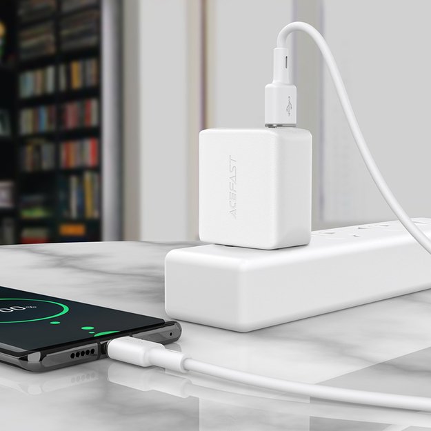Acefast USB cable - USB Type C 1.2m, 3A white (C2-04 white) 16