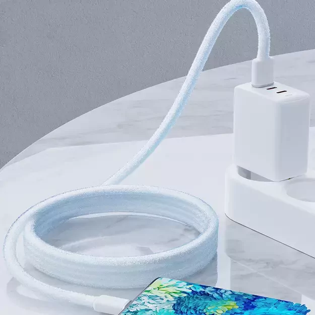 Acefast USB cable - USB Type C 1.2m, 3A white (C2-04 white) 10