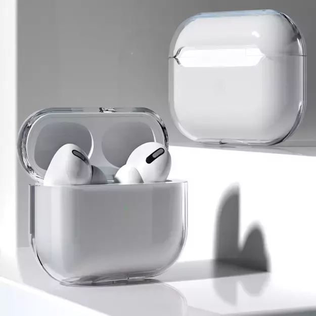 Case for AirPods 2 / AirPods 1 rigid, strong, transparent cover for headphones (case A) 3