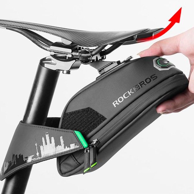Rockbros C27-1 bicycle bag under the saddle - black 1