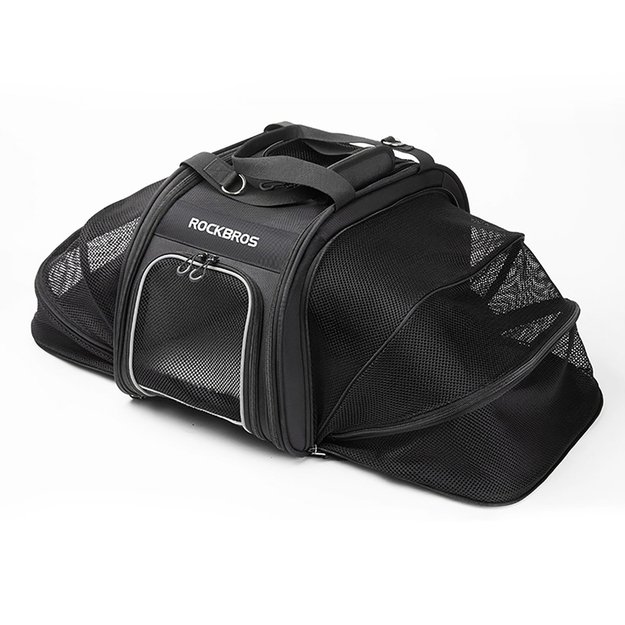 Rockbros 30140028001 transport bicycle bag for cats and dogs - black 3