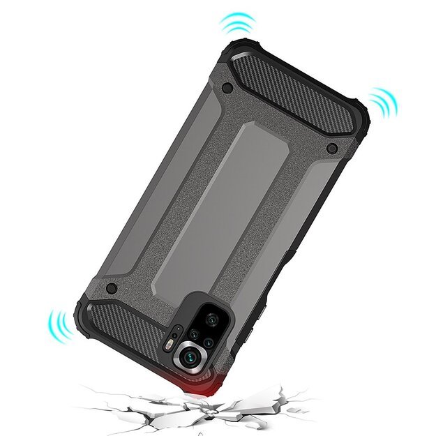 Hybrid Armor Case Tough Rugged Cover for Xiaomi Poco M4 Pro 5G black 11