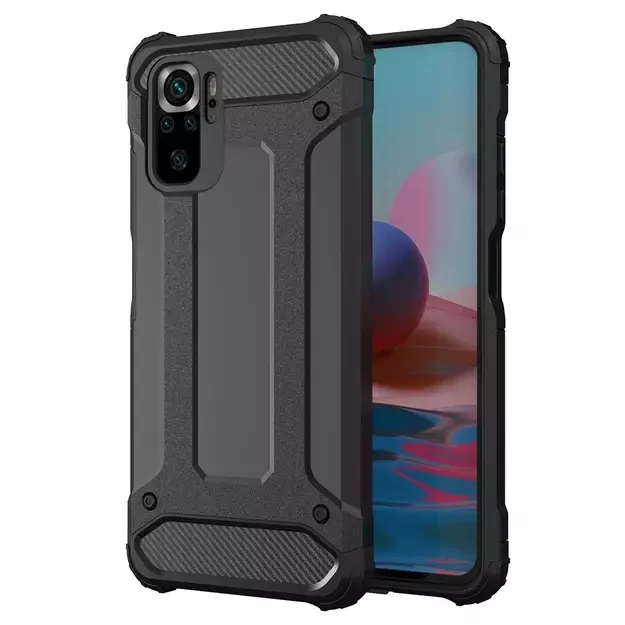 Hybrid Armor Case Tough Rugged Cover for Xiaomi Poco M4 Pro 5G black 7