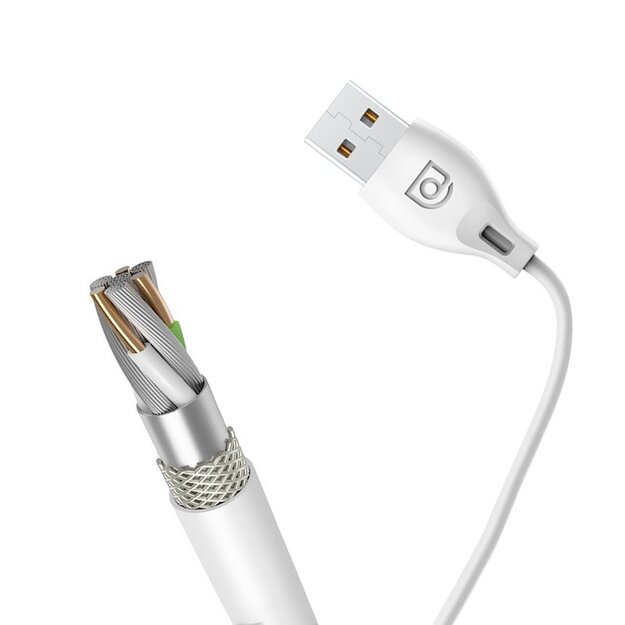 Dudao cable micro USB cable 2.4A 2m white (L4M 2m white) 17