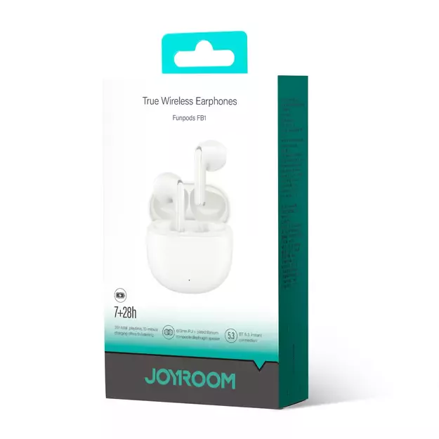 TWS Joyroom Funpods Series JR-FB1 Bluetooth 5.3 wireless headphones - beige 4
