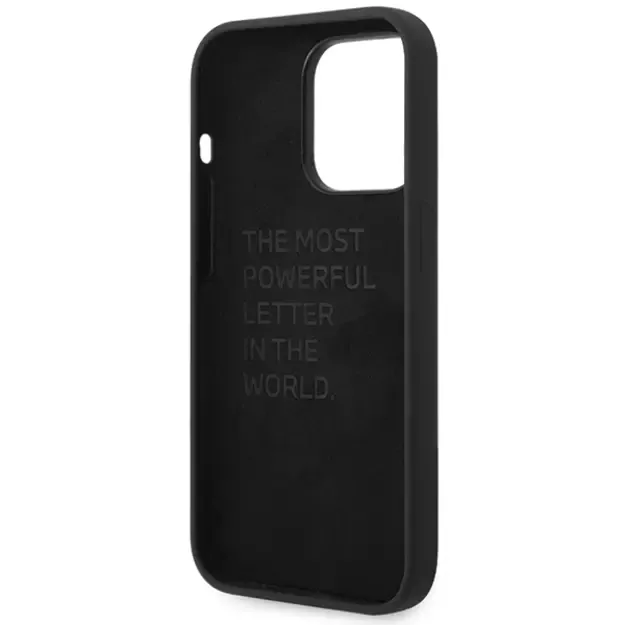 BMW Silicone Pattern iPhone 15 Pro Case - Black 6