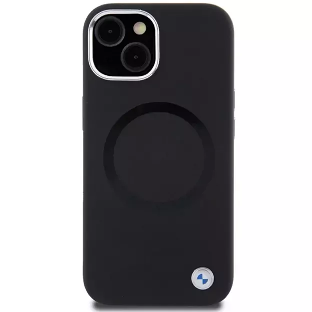 BMW Signature Liquid Silicone MagSafe case for iPhone 15 - black 9