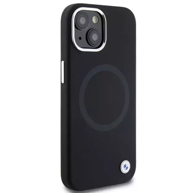 BMW Signature Liquid Silicone MagSafe case for iPhone 15 - black 10