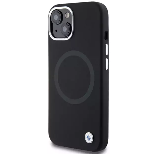 BMW Signature Liquid Silicone MagSafe case for iPhone 15 - black 8