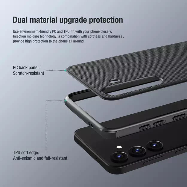 Nillkin Super Frosted Shield Pro armored case for Samsung Galaxy S24+ - black 7