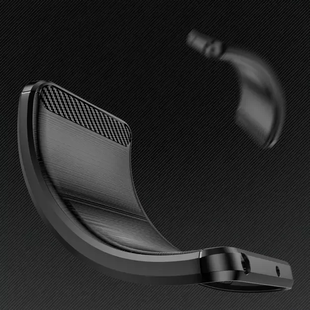 Case for Carbon Case Samsung Galaxy S24+ flexible silicone carbon cover - black 9