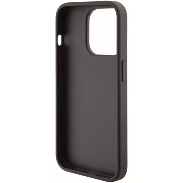 Guess Grip Stand 4G Triangle Strass case for iPhone 15 Pro - brown 7