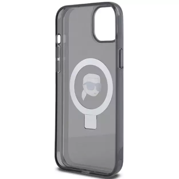 Karl Lagerfeld Ring Stand Karl Head MagSafe Case for iPhone 15 Plus / 14 Plus - Black 13