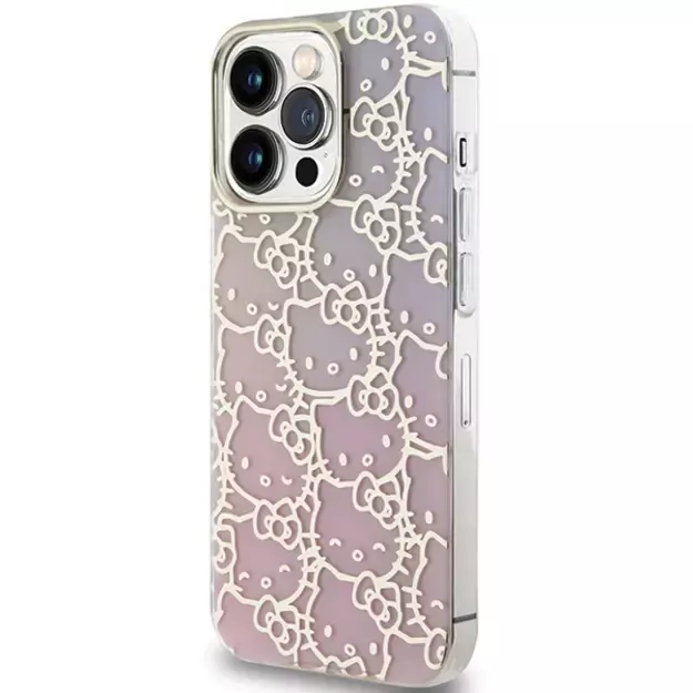 Hello Kitty IML Gradient Electrop Crowded Kitty Head Case for iPhone 14 Pro Max - Pink 8