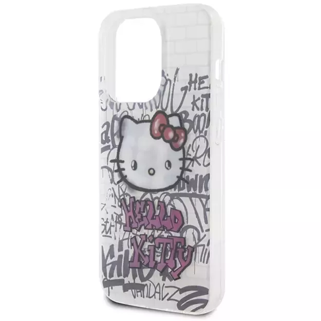 Hello Kitty IML Kitty On Bricks Graffiti case for iPhone 15 Pro Max - white 5